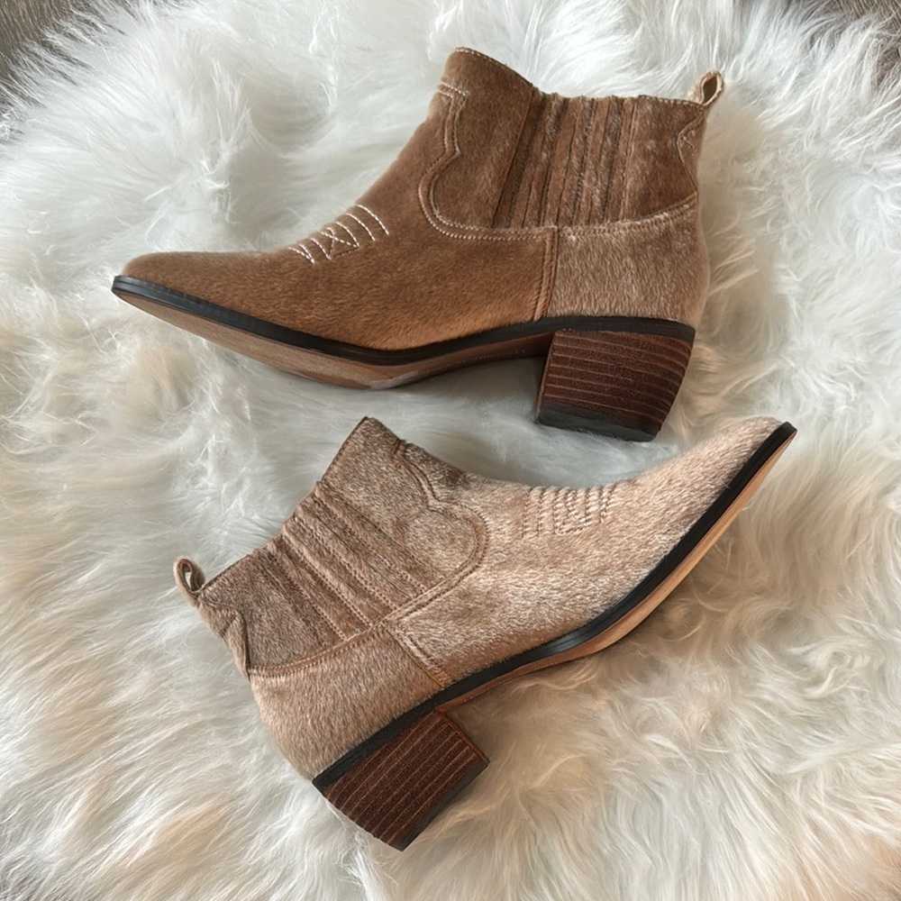 Band of Gypsies Tan Ankle Boots - Picture 2 of 10